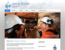 Tablet Screenshot of lennontraining.com